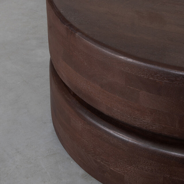 Label51 Salontafel milly espresso mangohout 70 cm 3172565 large