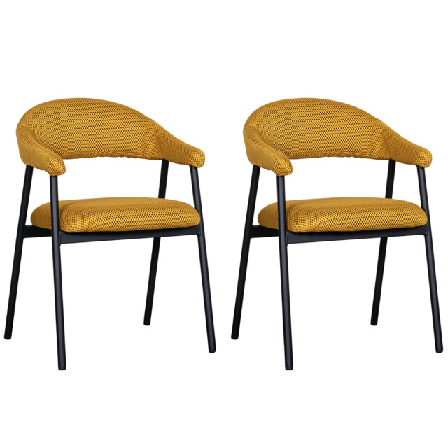 Label51 Eetkamerstoel amaze oker breathe set van 2 3172685 large