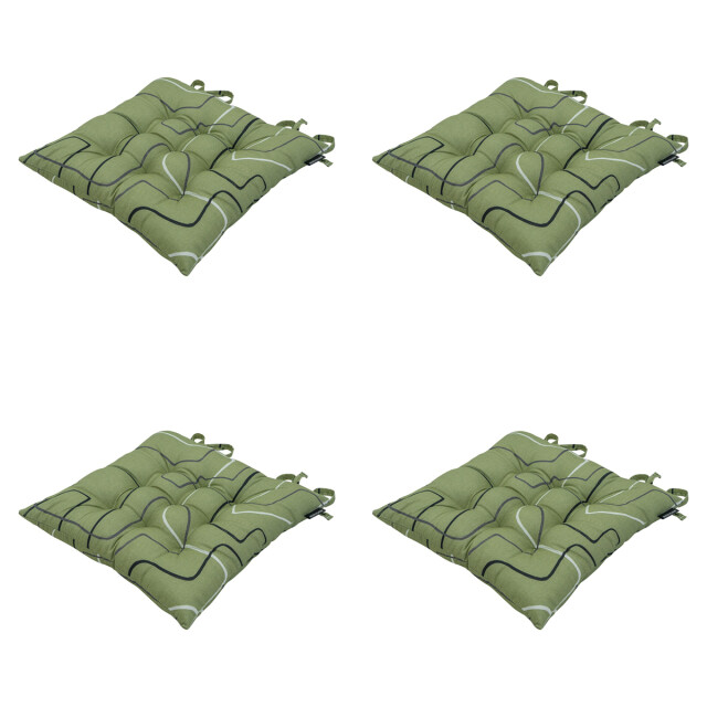 Madison zitkussen toscane joah sage ca. 46x46 cm set van 4 3083344 large