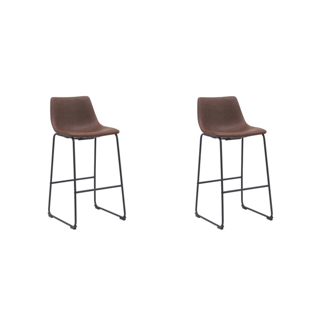 Label51 Barkruk risto - pu-leder zithoogte 75 set van 2 3172664 large