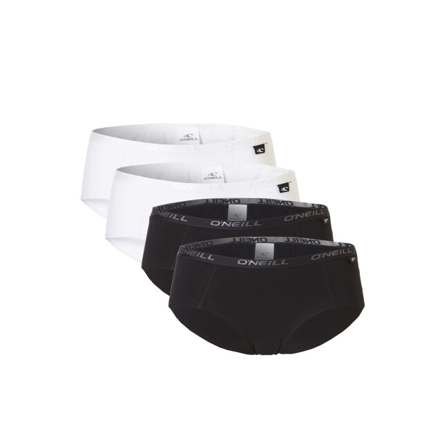 O'Neill Dames hipsters 4-pack wit/zwart 801022-4P-ZWART/WIT large