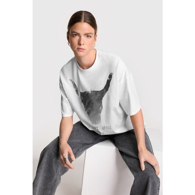 Alix The Label Silver bull t-shirt off-white 4339.02.0634 large