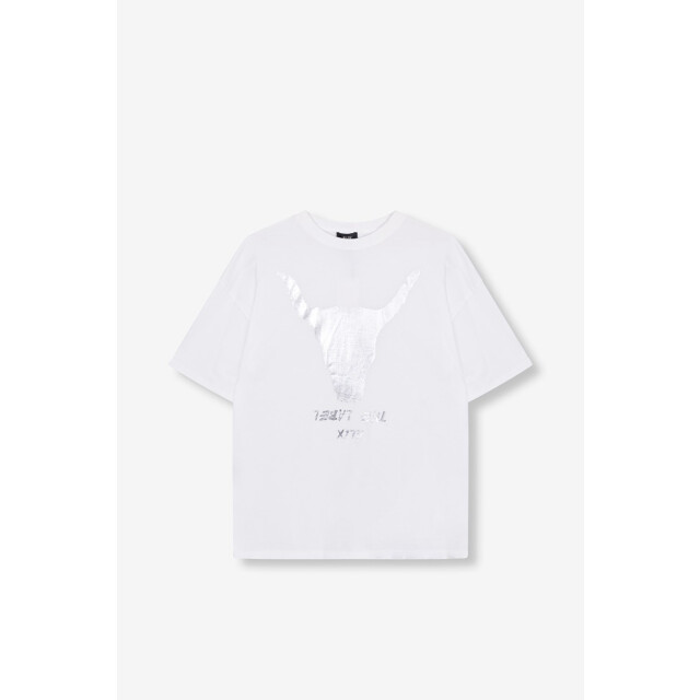 Alix The Label Silver bull t-shirt off-white 4339.02.0634 large