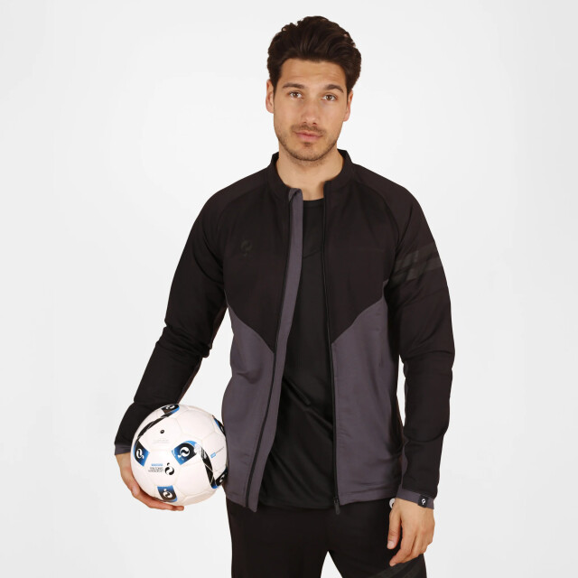 Q1905 Legend trainingsjack zwart/grijs QT2504-202-R large