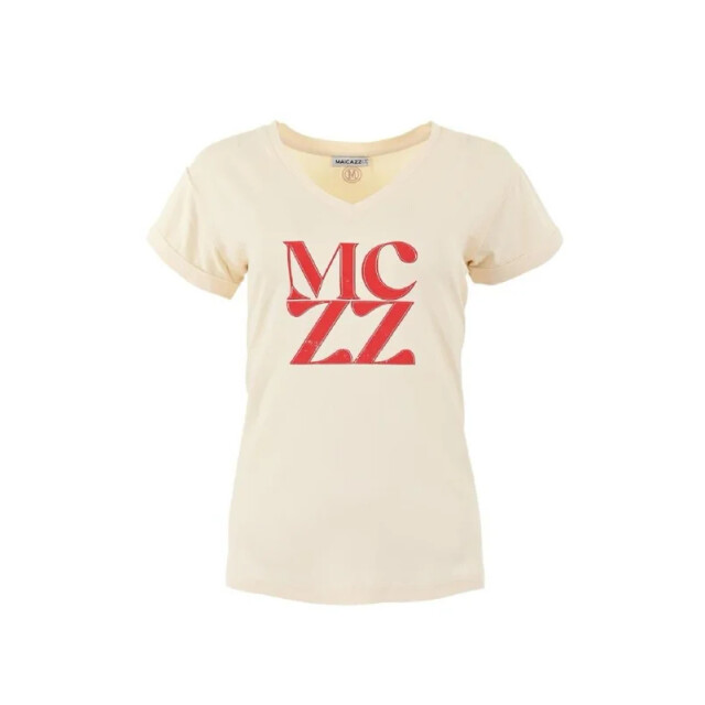 MAICAZZ Sp25.75.028 samantha t-shirt coconut milk/ red SP25.75.028 large