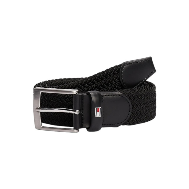 Tommy Hilfiger Riem heren met gesp cm Tommy Hilfiger Zwart Riem Met Logo large