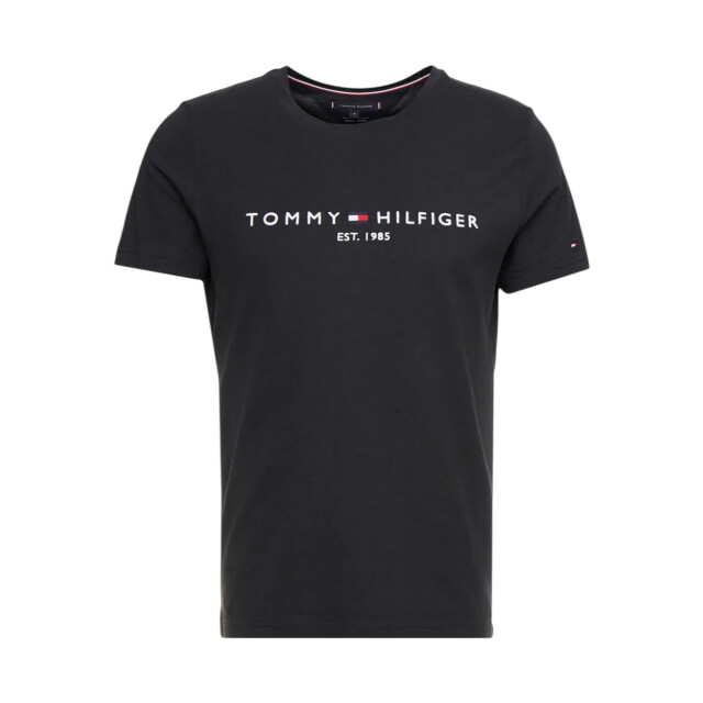 Tommy Hilfiger T-shirt heren katoen Tommy Hilfiger Jeans Zwart Basic T-shirt Met Logo large