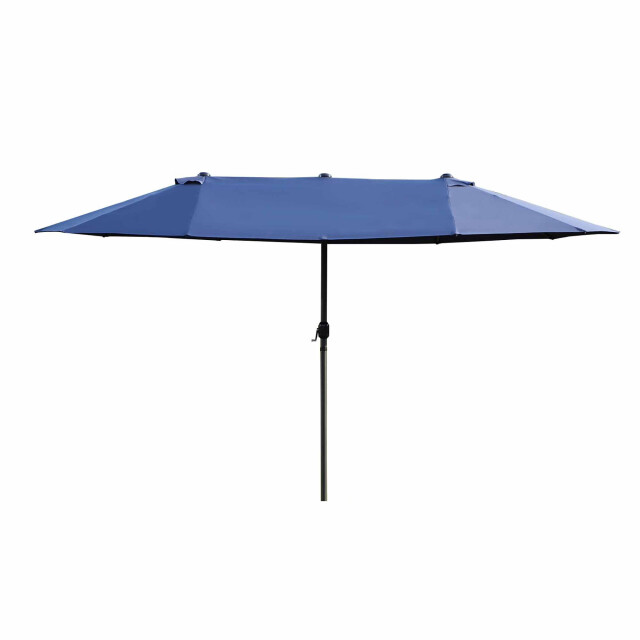 4goodz Outsunny duo-parasol 460x270 cm brede xl parasol donkerblauw 3173042 large