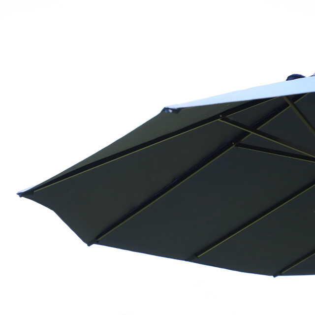 4goodz Outsunny duo-parasol 460x270 cm brede xl parasol donkerblauw 3173042 large