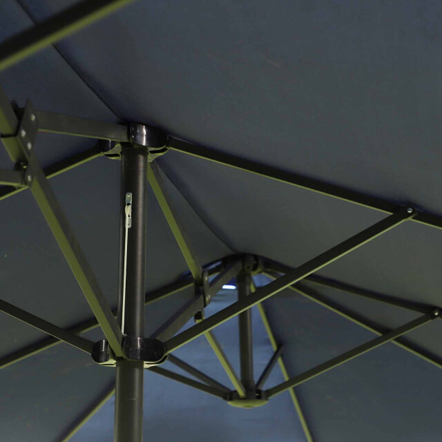 4goodz Outsunny duo-parasol 460x270 cm brede xl parasol donkerblauw 3173042 large