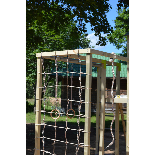 Wendi Toys Houten speeltoren dino | inclusief glijbaan, klimwand, schommel & 3047868 large