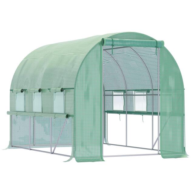 4goodz Foliekas 3x2x2 m tunnel inloopkas kweektent 6 ramen - 3173039 large