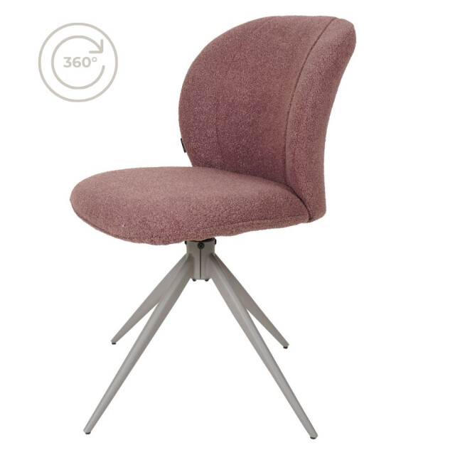 Home67 Eetkamerstoel cosmo bouclé - 3173027 large