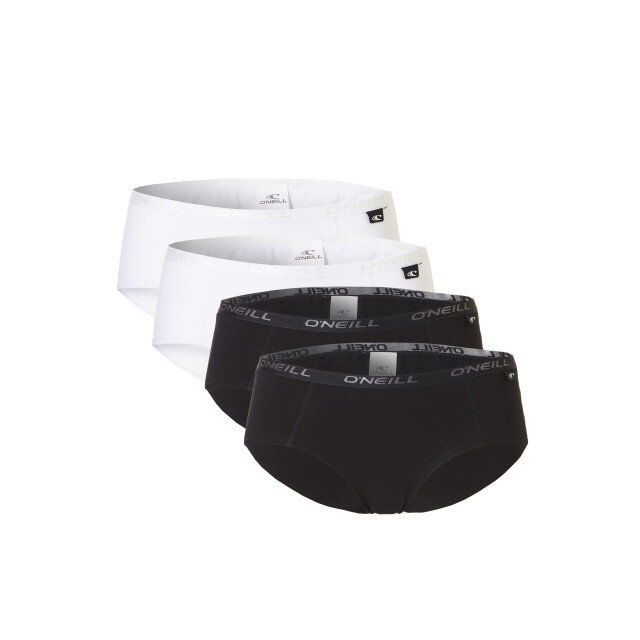 O'Neill Dames hipsters 4-pack wit/zwart 801022-4P-ZWART/WIT large