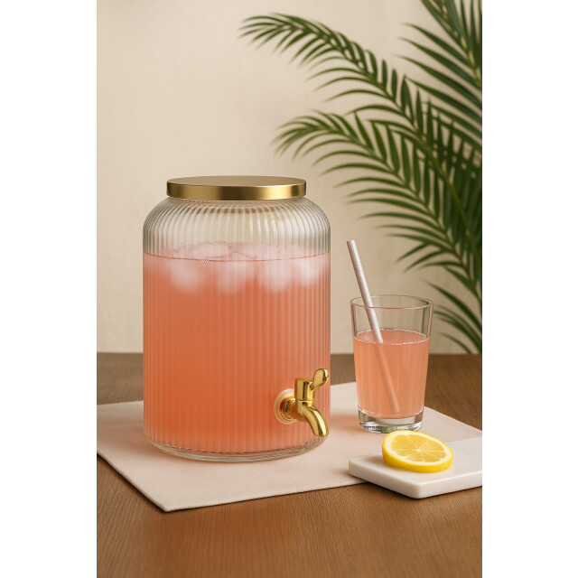 Casa di Elturo Glazen dispenser met tapkraan 5l kleurig 2312729 large
