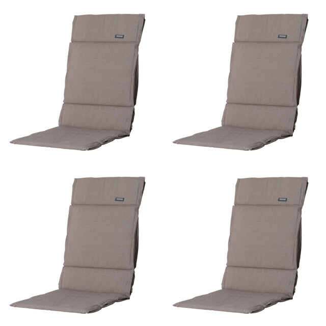 Madison tuinkussen fiber deluxe panama ca. 125x50 cm set van 4 3083541 large