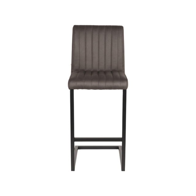 Label51 Barkruk milo antraciet microfiber zithoogte 65 set van 2 3172551 large
