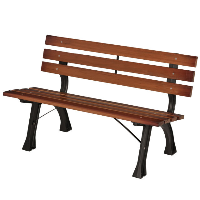 4goodz Tuinbank 2-personen max. 240 kg met rugleuning van hout 3173142 large