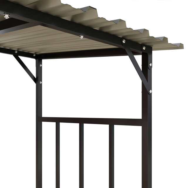 4goodz Outsunny houtopslag buiten, houtopslag 2,1 m³ met afdekking 3173140 large