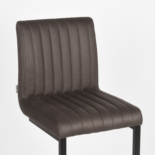 Label51 Barkruk milo antraciet microfiber zithoogte 65 set van 2 3172551 large