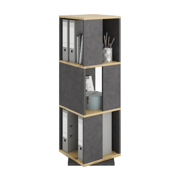 CaliCosy Draaibare boekenkast 3 compartimenten h108 cm tower 2936980 large