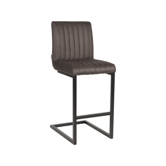 Label51 Barkruk milo antraciet microfiber zithoogte 65 set van 2 3172551 large