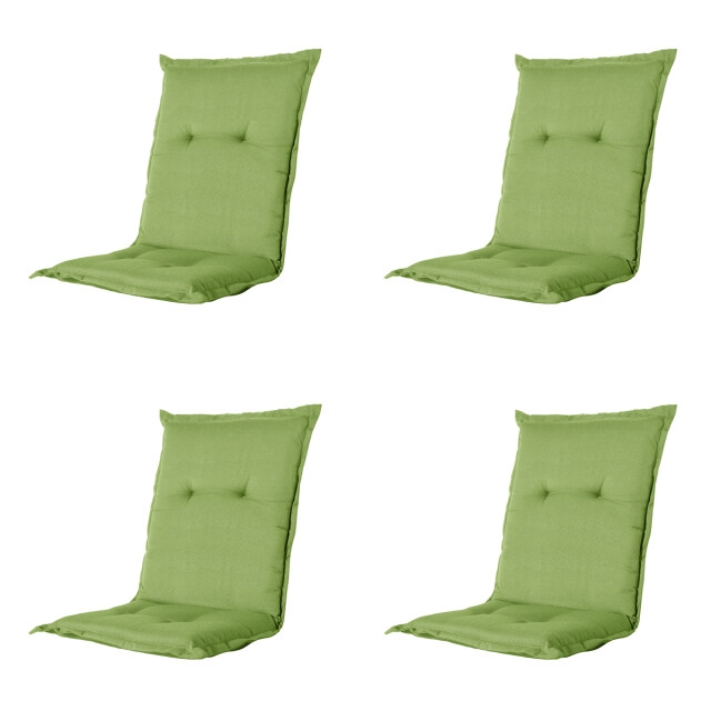 Madison tuinstoelkussen lage rug rib lime ca. 105x50 cm set van 4 3082995 large