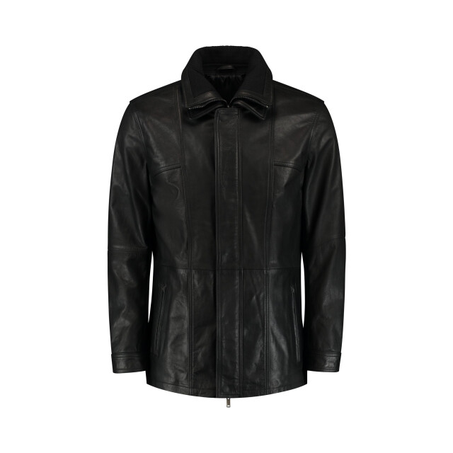 Cycas D'or Buffalo leren parka buffaloblackparka large