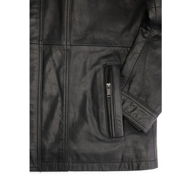 Cycas D'or Buffalo leren parka buffaloblackparka large