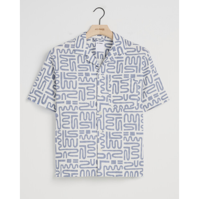 J.C. Rags casual overhemd met korte mouwen alberto 095847-004-XXL large
