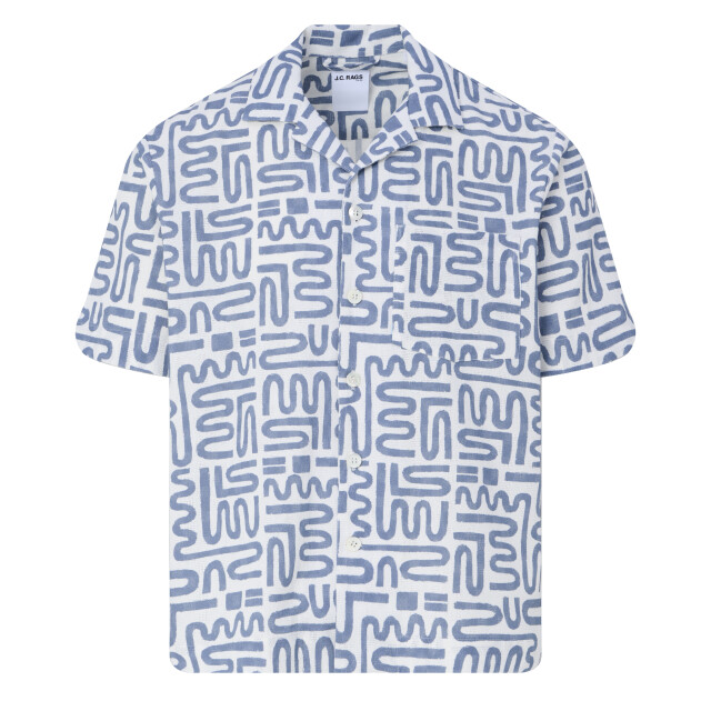 J.C. Rags casual overhemd met korte mouwen alberto 095847-004-XXL large