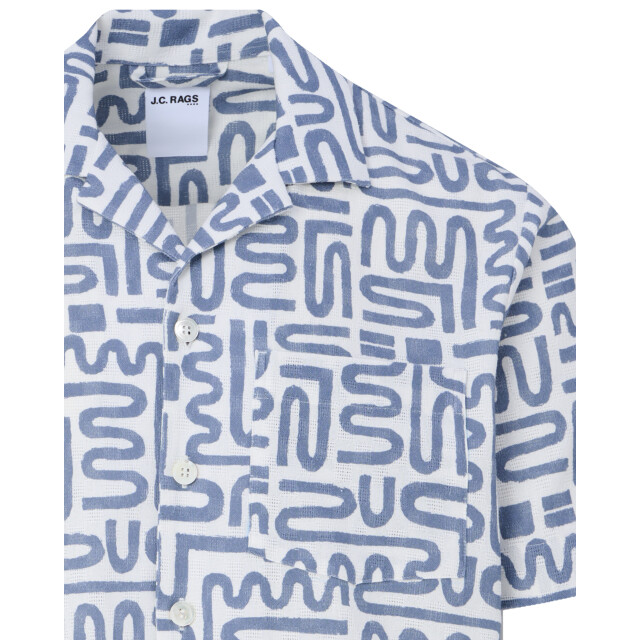 J.C. Rags casual overhemd met korte mouwen alberto 095847-004-XXL large