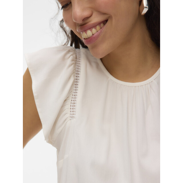 Vero Moda vmbella ss lace top wvn ga noos 10325248 snow white 06613.112.0005 large