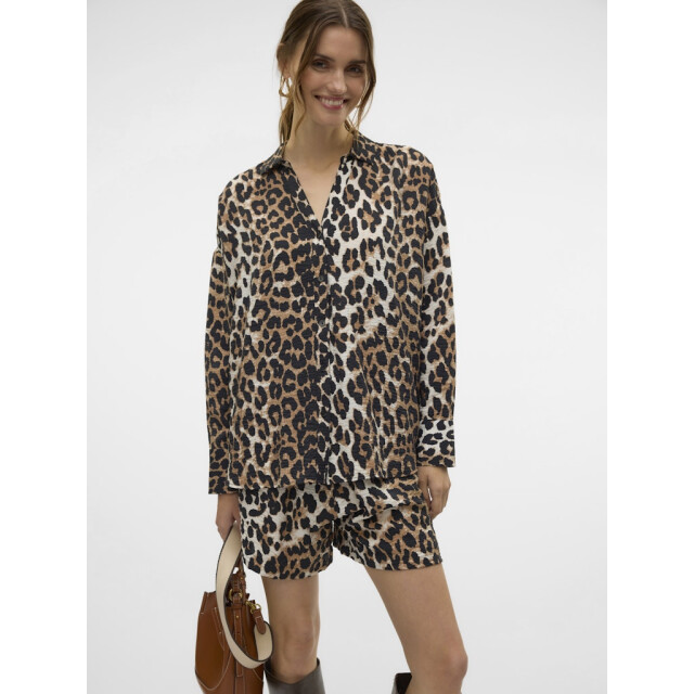 Vero Moda vmjosie ls oversize shirt wvn ga 10315150 egret 06615.849.0099 large