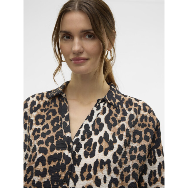 Vero Moda vmjosie ls oversize shirt wvn ga 10315150 egret 06615.849.0099 large