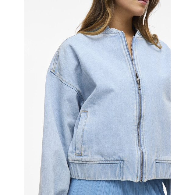 Vila vimarley denim bomber jacket 14109889 light blue denim 06121.260.0009 large