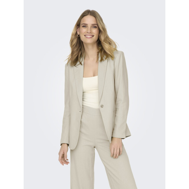 Only jdymaya l/s linen blazer pnt 15290677 oatmeal 06541.941.0005 large