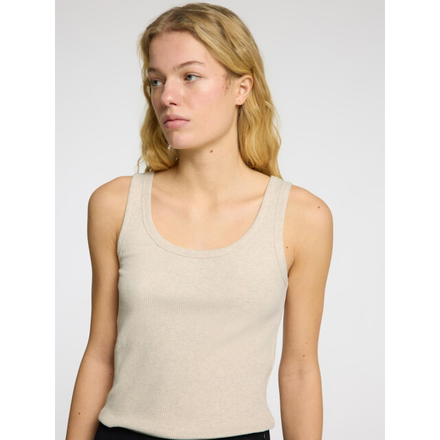 Selected Femme slfanna u-neck tank top noos 16096507 oatmeal 06010.941.0001 large