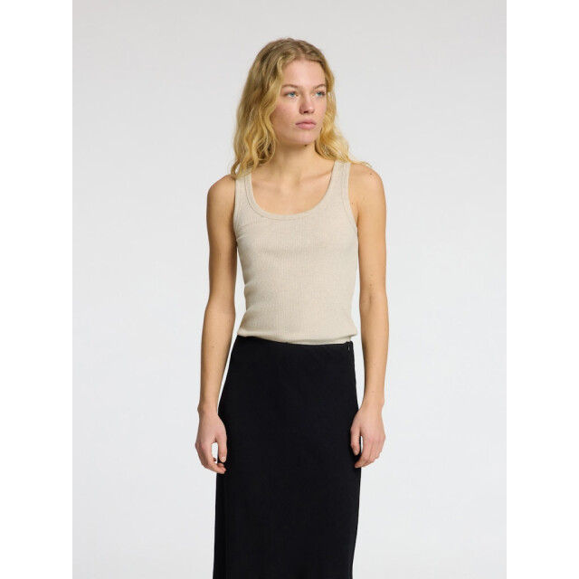 Selected Femme slfanna u-neck tank top noos 16096507 oatmeal 06010.941.0001 large