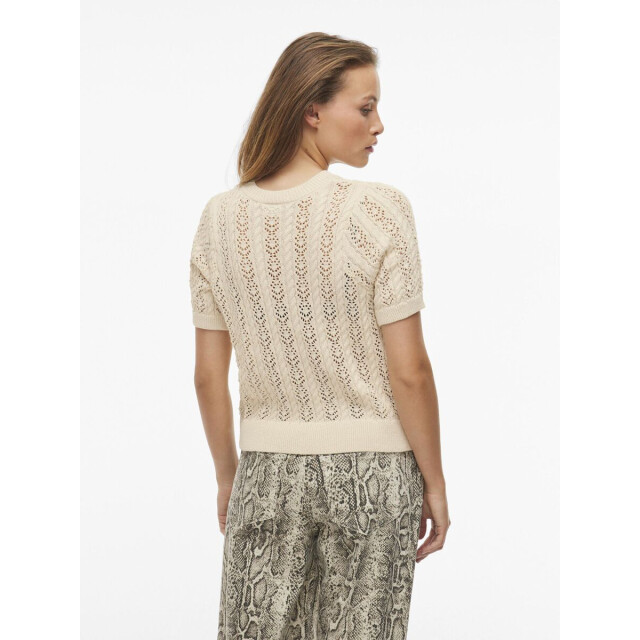 Vila vinajra o-neck s/s short t-shirt 14105437 birch 06011.198.0136 large