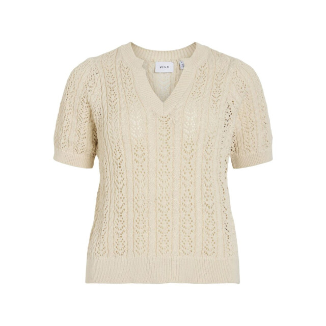 Vila vinajra o-neck s/s short t-shirt 14105437 birch 06011.198.0136 large