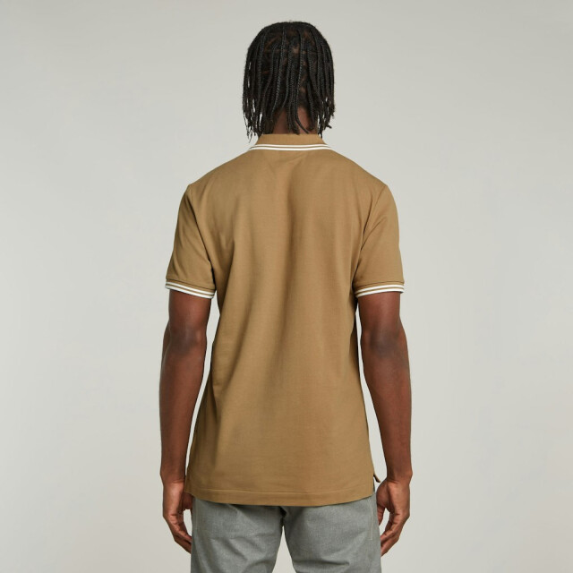 G-Star dunda slim stripe polo d17127-5864 b444 safari 05311.198.0021 large