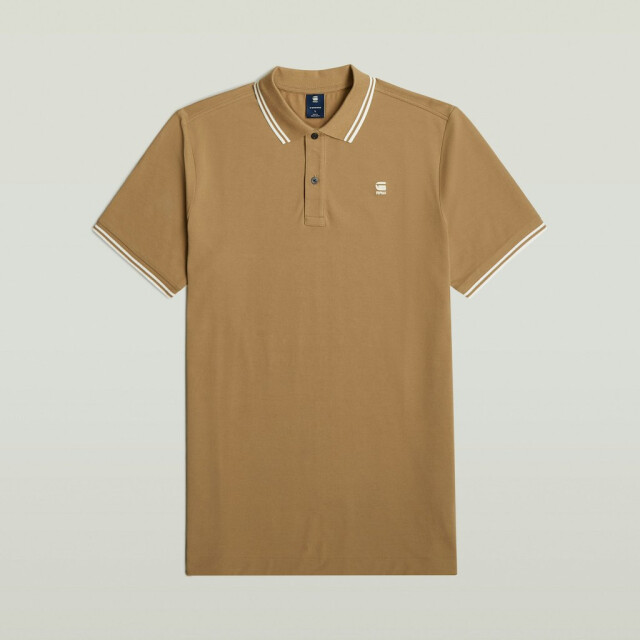 G-Star dunda slim stripe polo d17127-5864 b444 safari 05311.198.0021 large