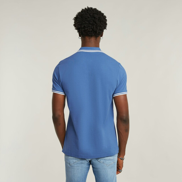 G-Star dunda slim stripe polo d17127-5864 g989 dutch blue 05311.240.0077 large