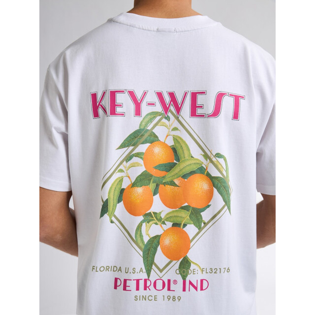 Petrol Industries men t-shirt ss classic print m-1050-tsr649 0000 bright white 05011.100.0265 large