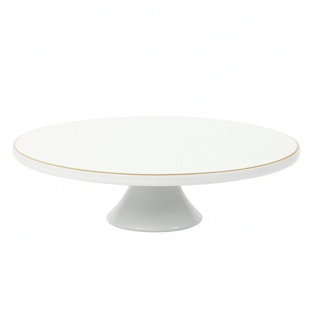 Casa di Elturo Taart plateau glam met goudkleurige rand porselein Ø30 cm 1934386 large