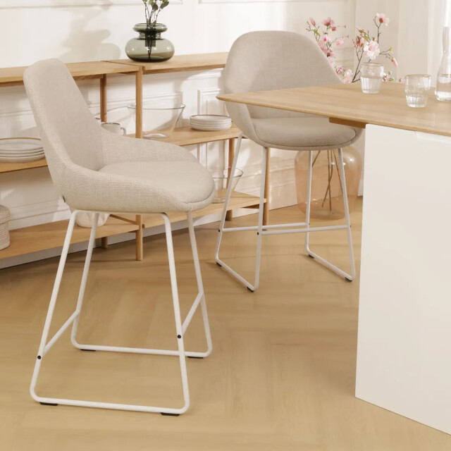 Nolon Nino-isa barkruk wit onderstel 65 cm 2794723 large