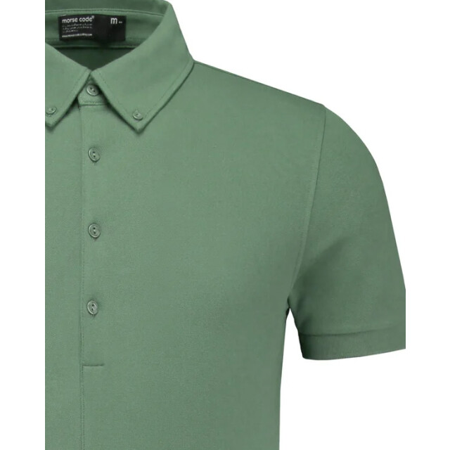 Morse code Alpha 1 pique polo met korte mouwen 099690-001-M large