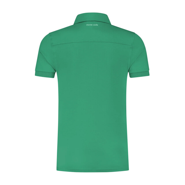 Morse code Alpha 1 jersey polo met korte mouwen 099702-001-M large