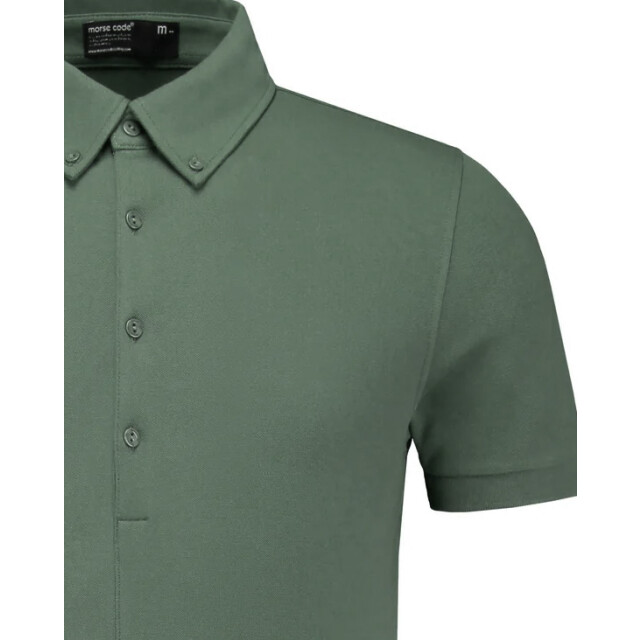 Morse code Alpha 1 pique polo met korte mouwen 099692-001-M large